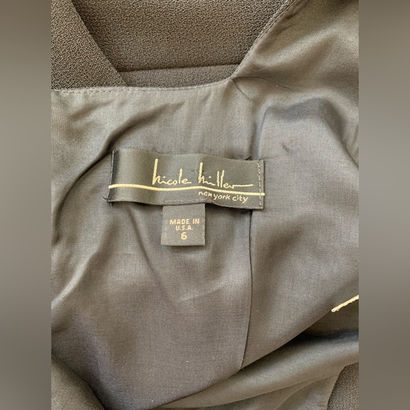 Nicole Miller Long Black Dress - Picture 4 of 4